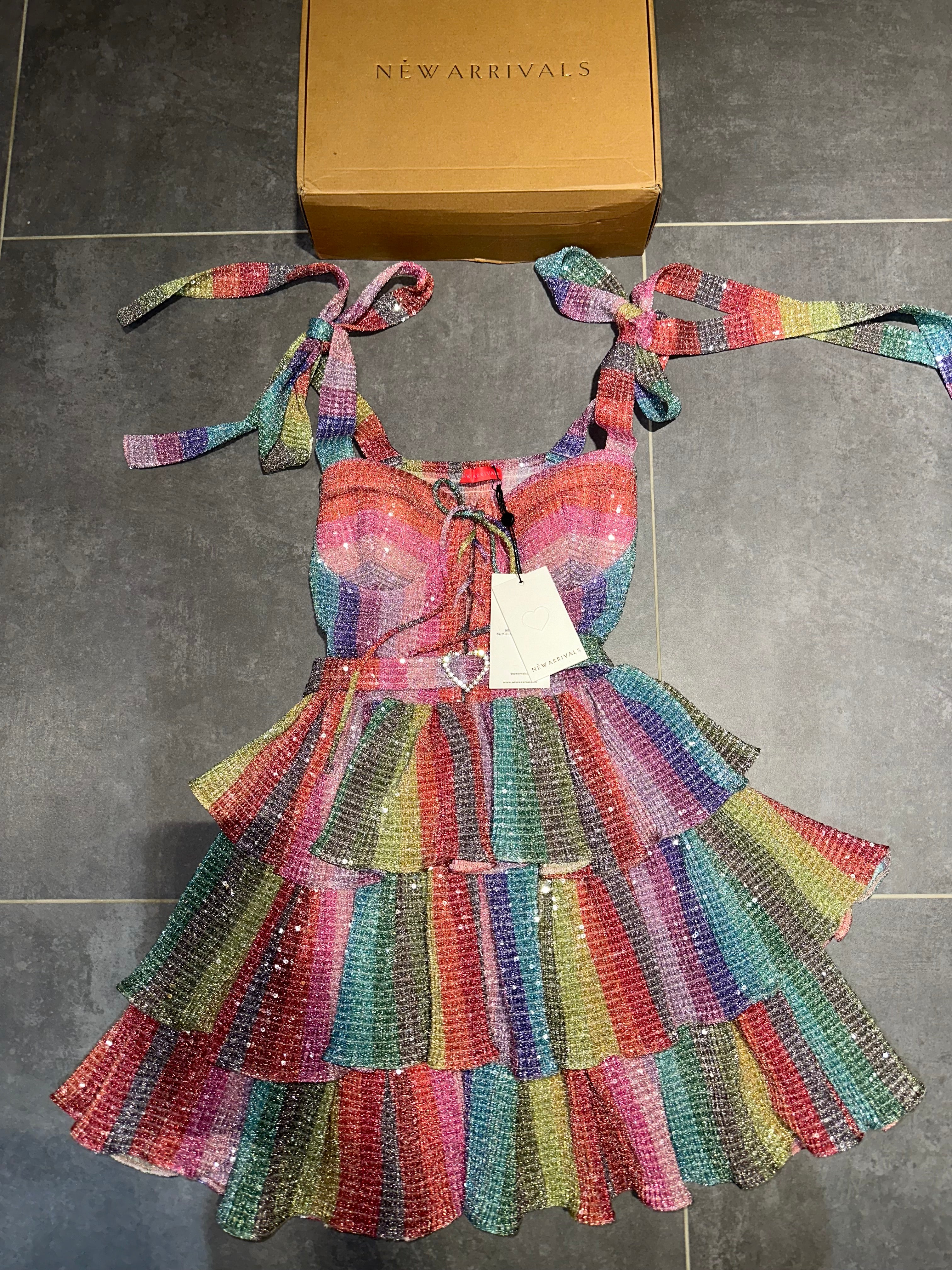 New Arrivals Lily Rose Rainbow Elbise