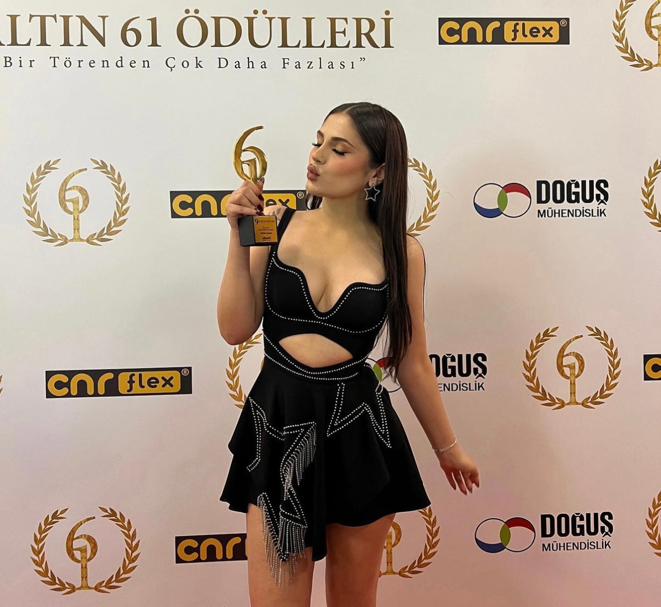 Zeynep Tosun Comed Dress Yıldızlı Elbise