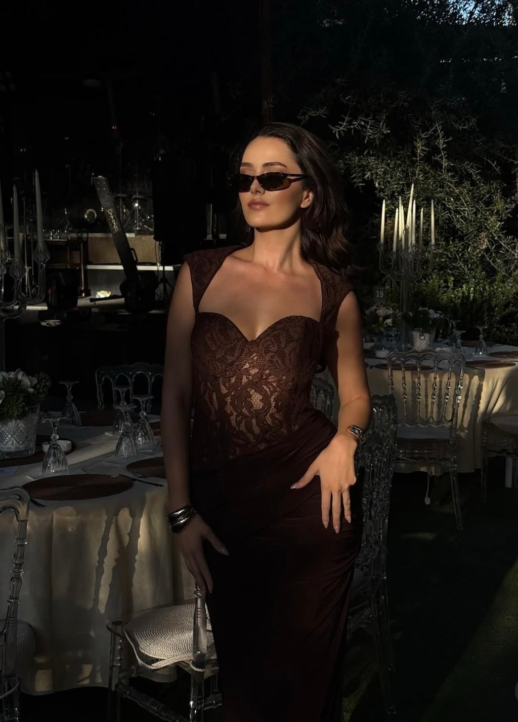 Glambils OPSIDIAN Kahve elbise
