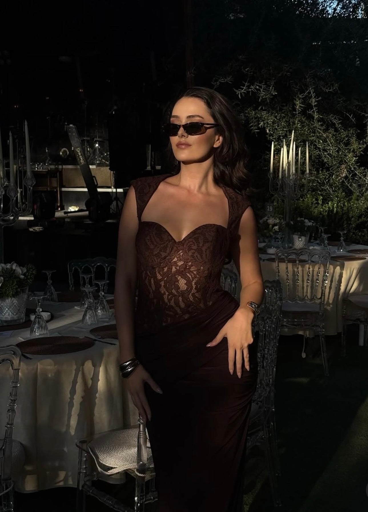 Glambils OPSIDIAN Kahve elbise