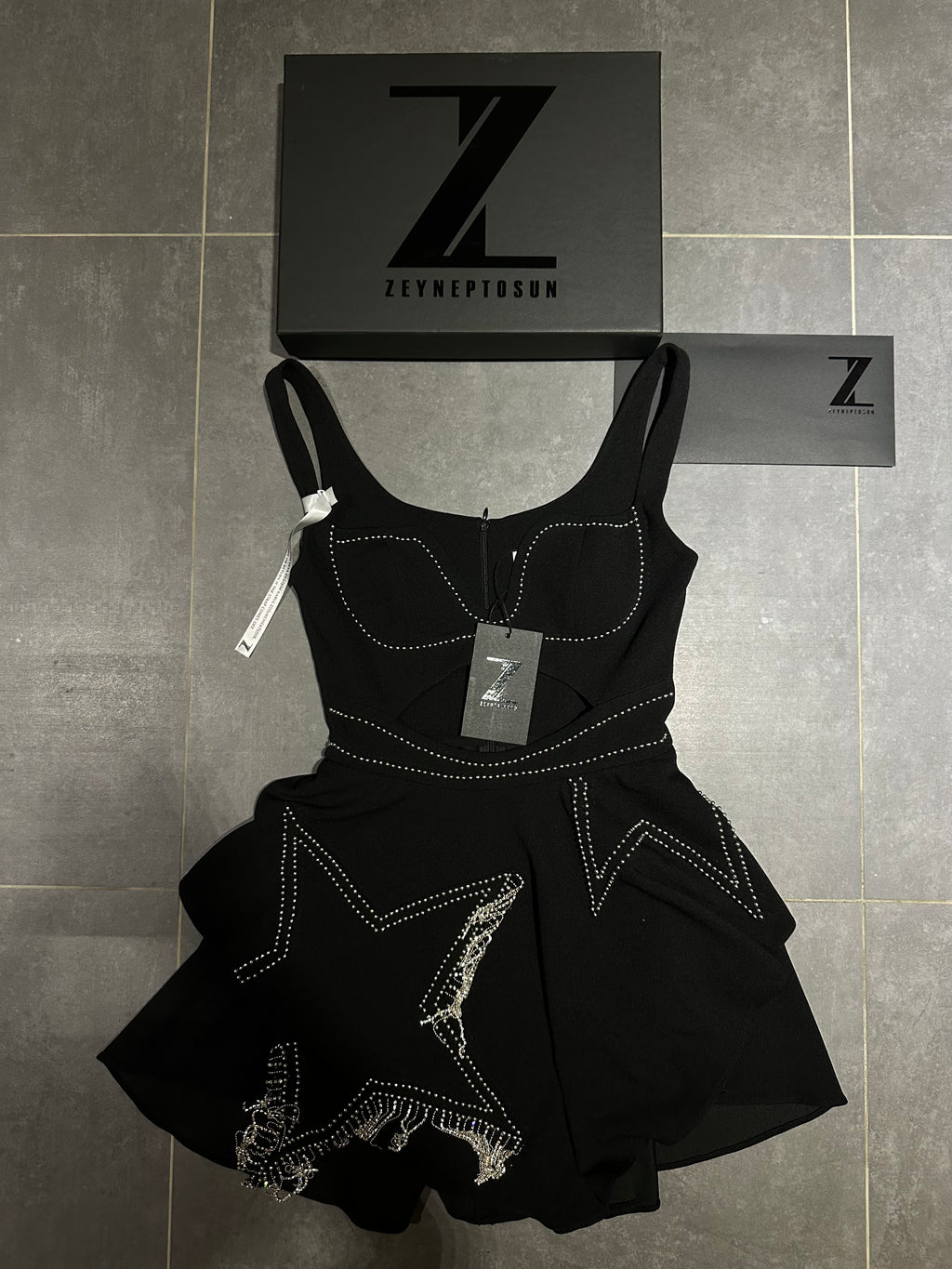 Zeynep Tosun Comed Dress Yıldızlı Elbise