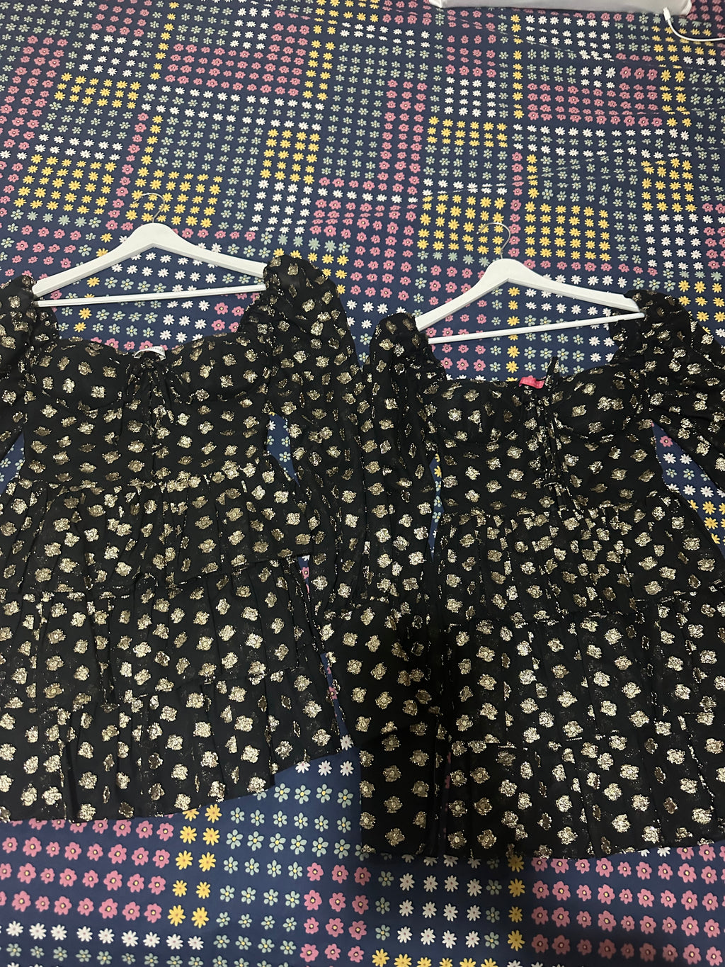 New Arrivals Gold Bowie elbise
