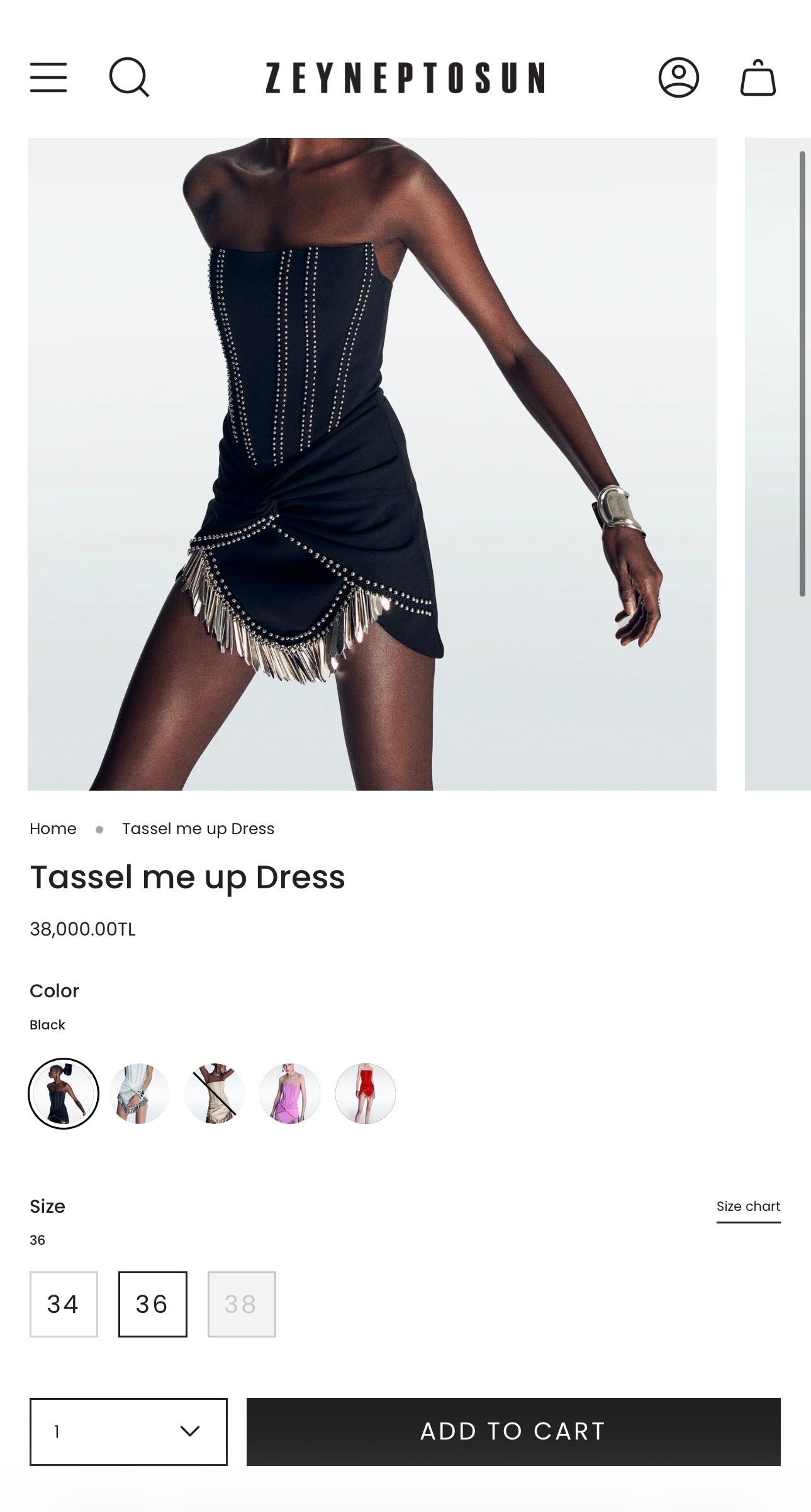 Zeynep Tosun Tassel Me Up Elbise