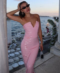 Urban Muse pembe Payet elbise