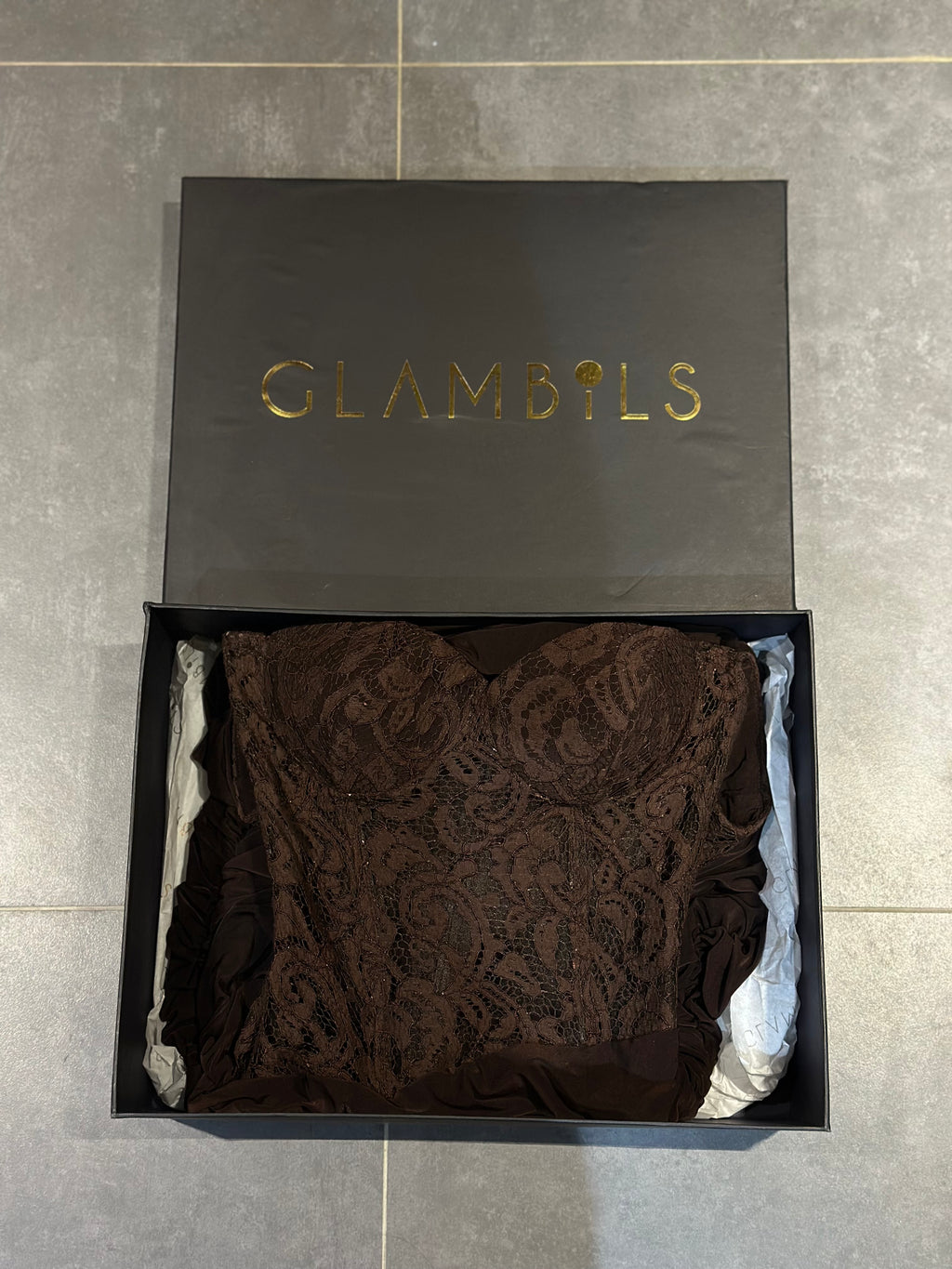 Glambils OPSIDIAN Kahve elbise