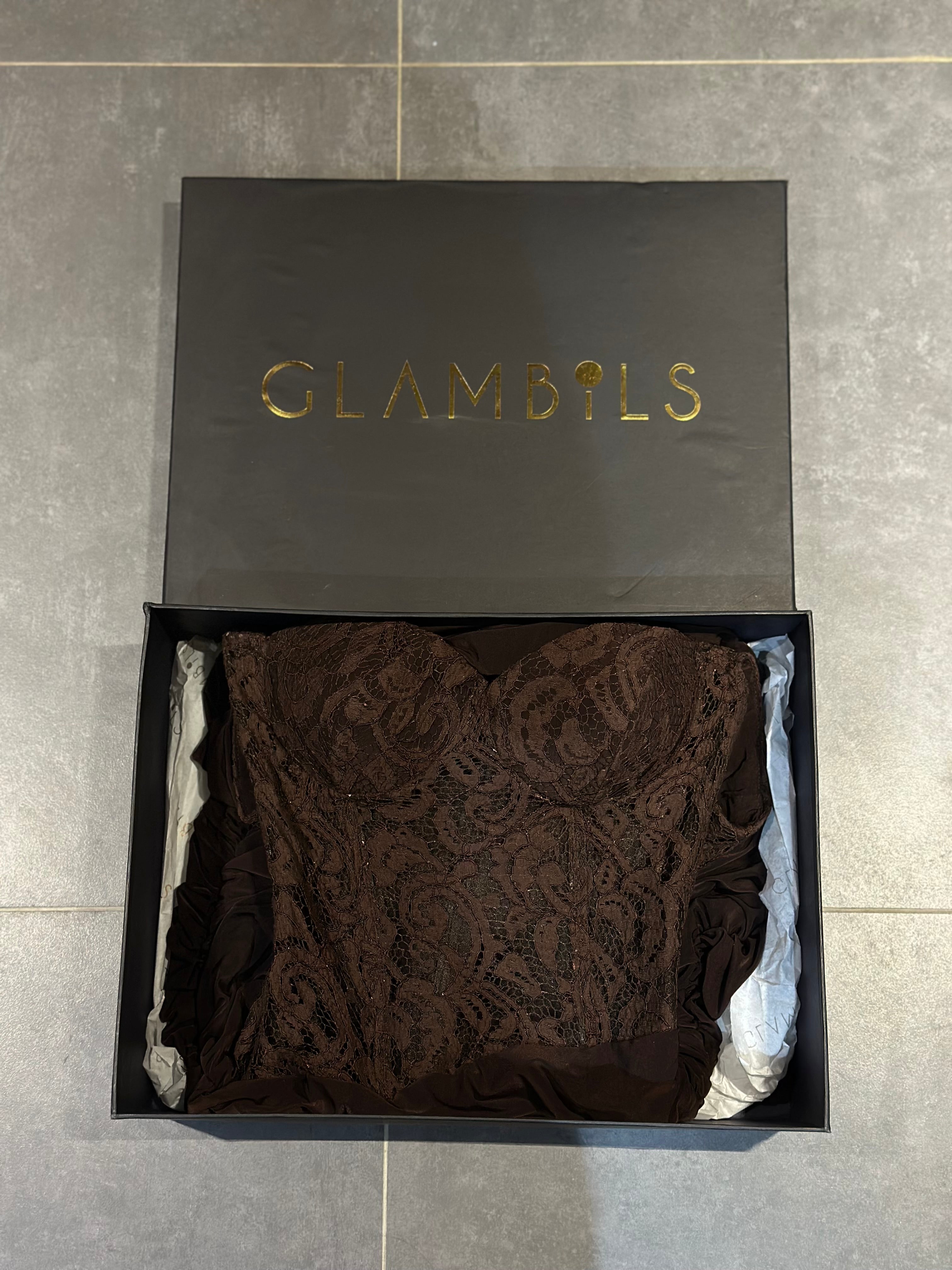 Glambils OPSIDIAN Kahve elbise