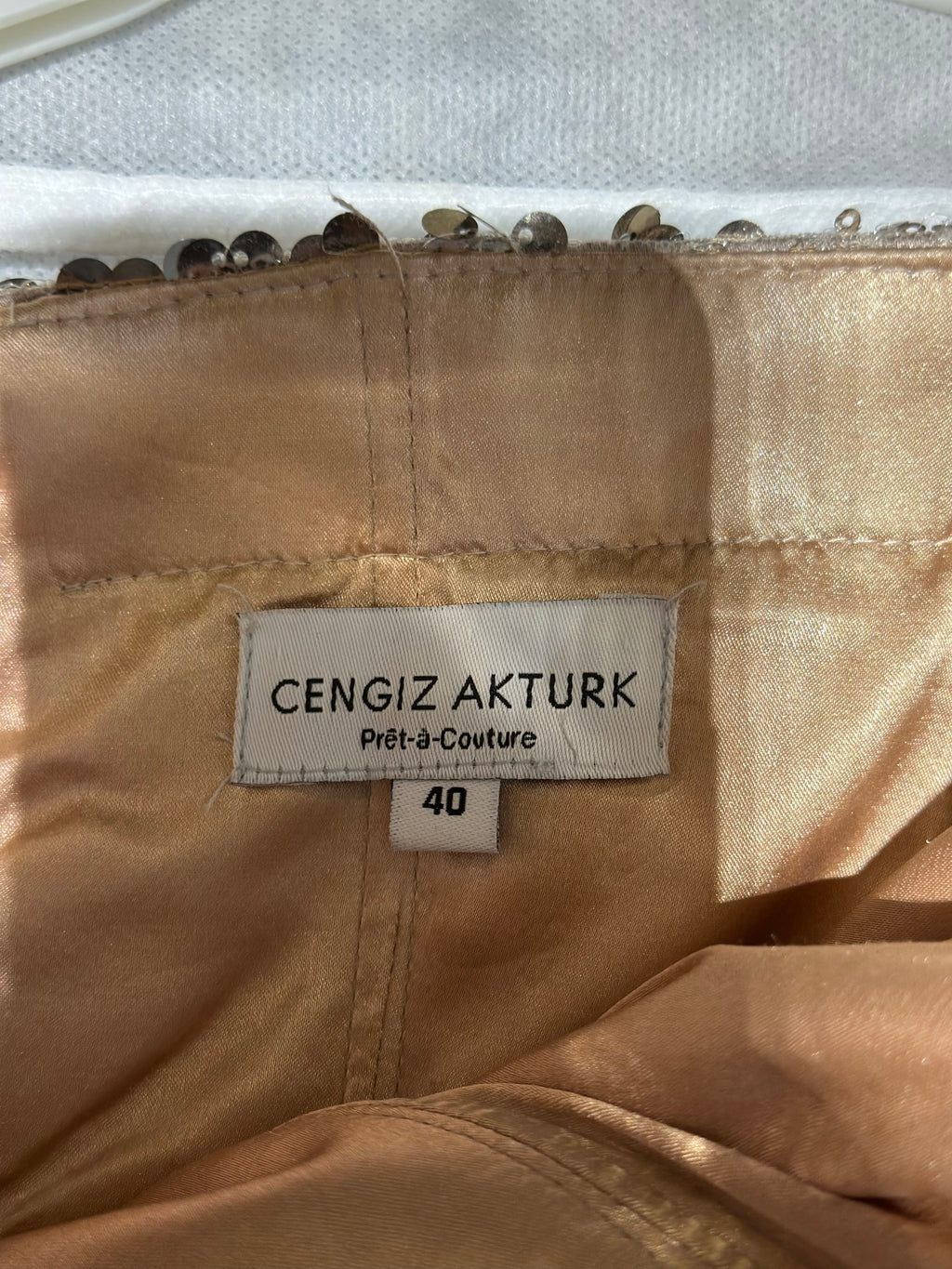 Cengiz Aktürk İşlemeli mini elbise