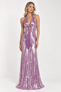 Urban Muse Selena Lila Maxi Elbise