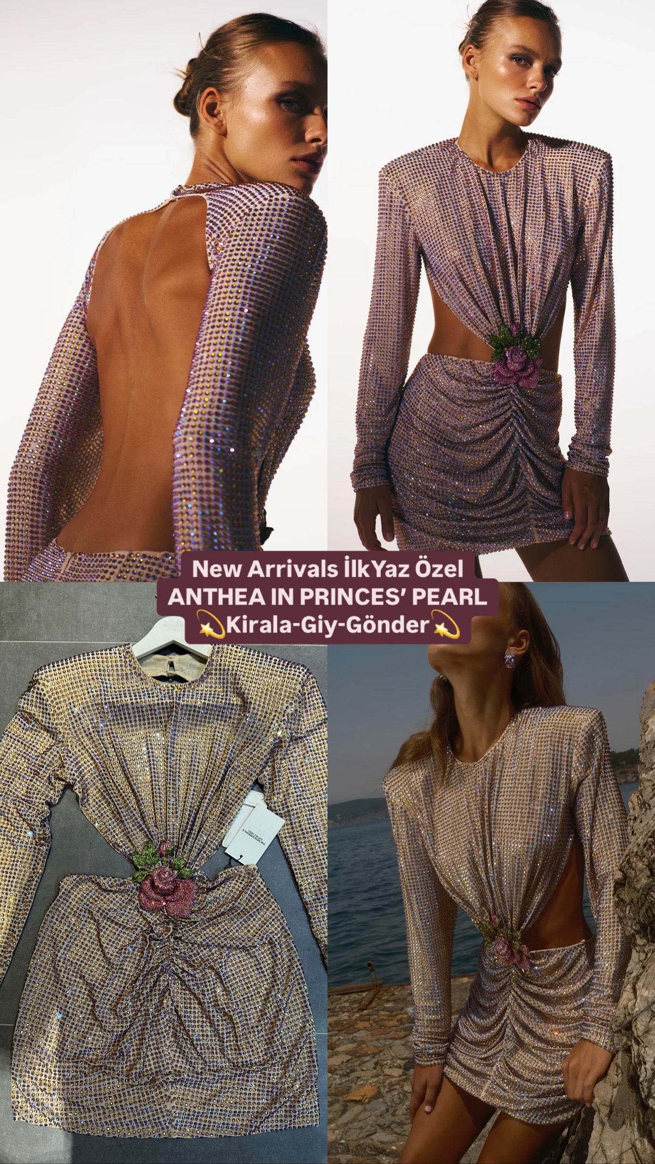 New Arrivals Prences Pearls taşlı elbise