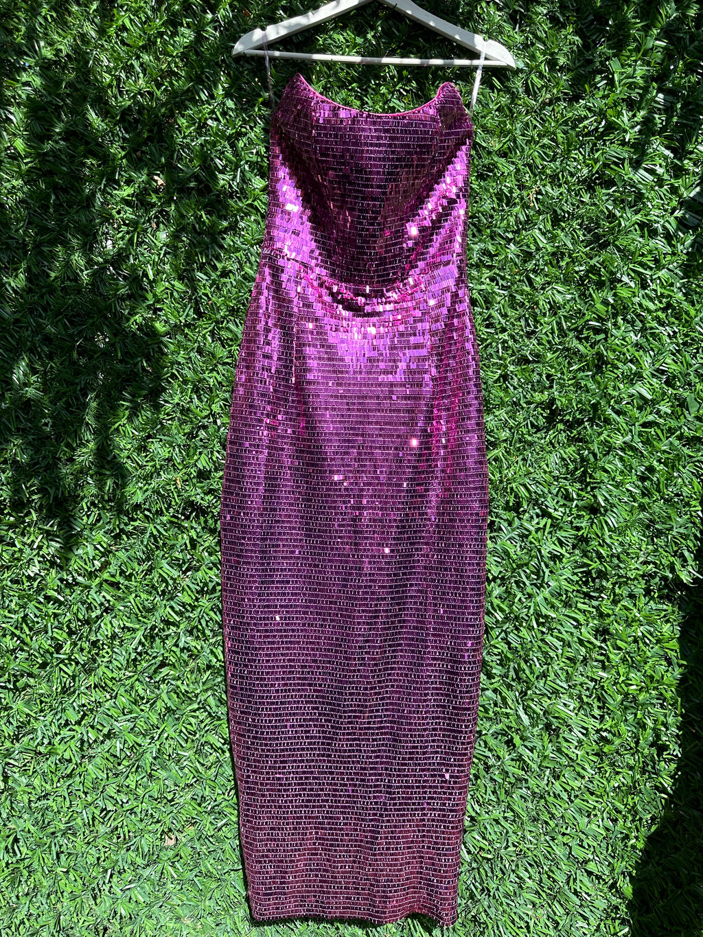 Urban Muse pembe Payet midi elbise
