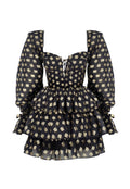 New Arrivals Gold Bowie elbise